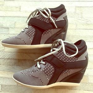 Ash Bebop knit wedge sneakers size 8